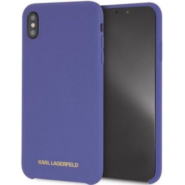 Karl Lagerfeld Silicone Case - Apple iPhone XS Max (6.5") - Paars