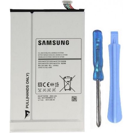 Samsung Galaxy Tab S 8.4 Batterij Origineel EB-BT705FBE: 4900mAh