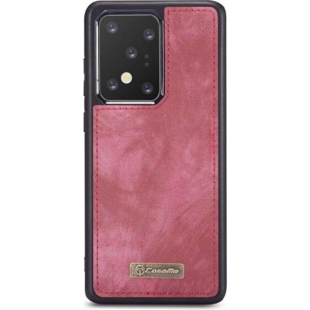 CASEME - Samsung Galaxy S20 Ultra Vintage Wallet Case - Rood