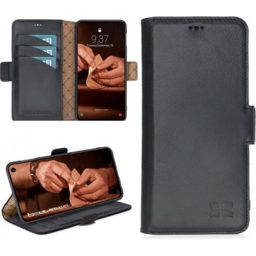 Bouletta Lederen Samsung Galaxy S10e Hoesje - BookCase - Pure Black