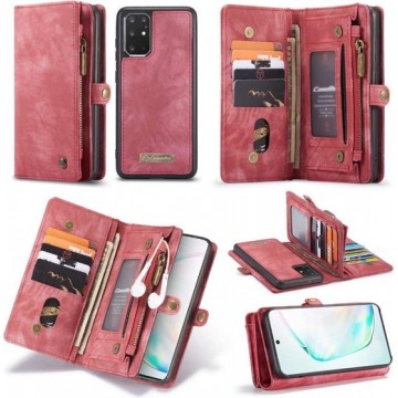 CASEME - Samsung Galaxy S20 Plus Vintage Wallet Case - Rood