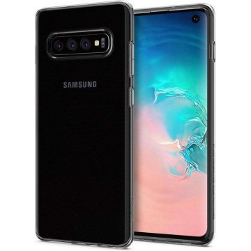 Hoesje Samsung Galaxy S10 - Spigen Liquid Crystal Case - Doorzichtig/Transparant