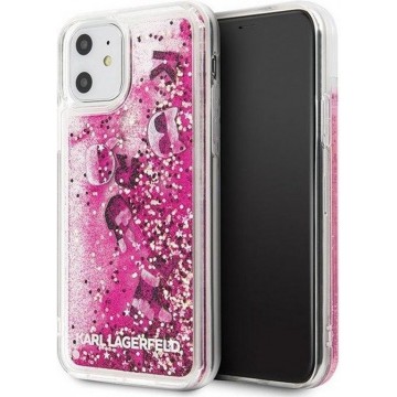 Karl Lagerfeld Charms Glitter Case - Apple iPhone 11 (6.1") - Roségoud