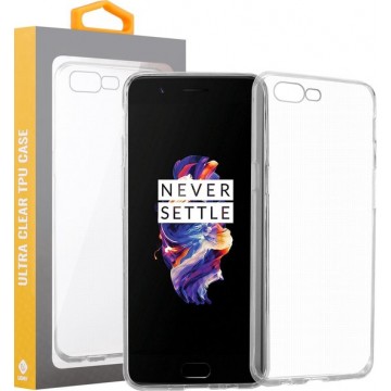 OnePlus 5 Transparant Silliconen TPU Hoesje Cover Case