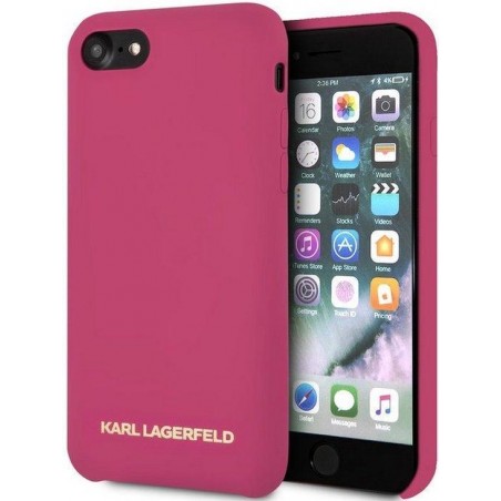 Karl Lagerfeld Silicone Case - Apple iPhone 7 (4.7") - Fuchsia