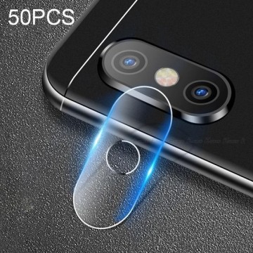50 STKS Soft Fiber Back Camera Lens Film voor Xiaomi Mi A2 Lite