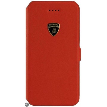 Lamborghini Diablo Leather Wallet voor de Case Apple iPhone 5 (orange)