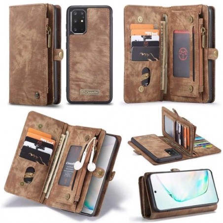 CASEME - Samsung Galaxy S20 Plus Vintage Wallet Case - Bruin