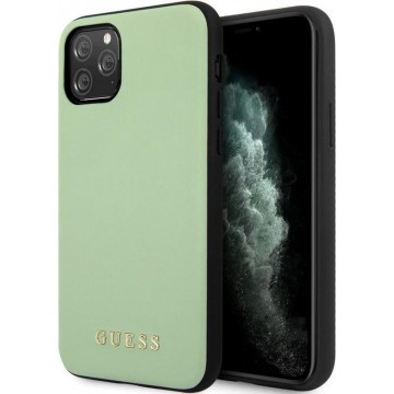 Guess PU Leather Hard Case - Apple iPhone 11 Pro Max (6.5") - Groen