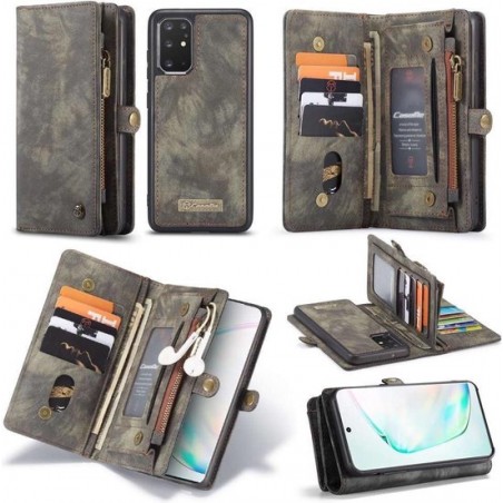 CASEME - Samsung Galaxy S20 Plus Vintage Wallet Case - Zwart