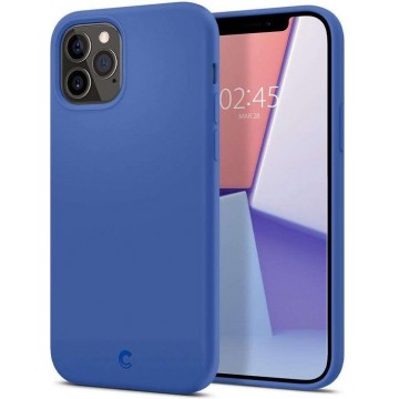 Spigen Apple iPhone 12 Pro Max Cyrill Silicone Hoesje - Navy