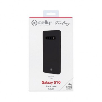 Celly - Galaxy S10 - Feeling Black - Hoesje Samsung Galaxy S10 - Samsung Case Black
