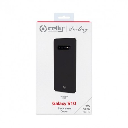 Celly - Galaxy S10 - Feeling Black - Hoesje Samsung Galaxy S10 - Samsung Case Black