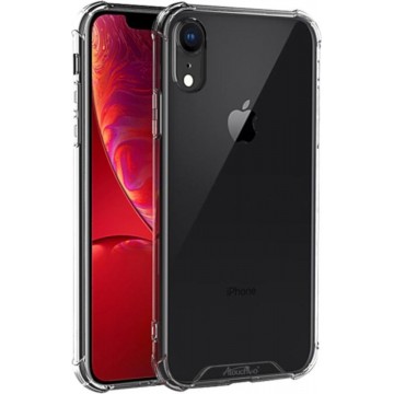 Backcover Anti-Shock TPU + PC voor Apple iPhone Xr Transparant