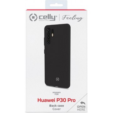 Celly - Huawei P30 Pro - Feeling Black -  Hoesje Huawei Galaxy P30 Pro - Huawei Case Black