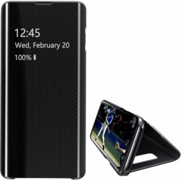 Hoesje Flip Cover Clear view voor Samsung A70 Zwart
