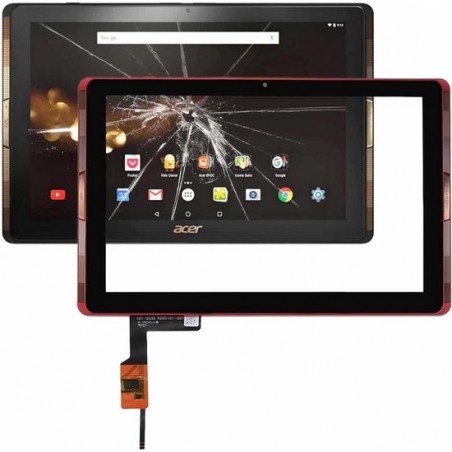 Aanraakscherm met frame voor Acer Iconia Tab 10 / A3-A40 (rood)