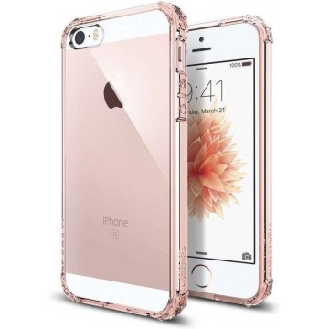 Spigen Crystal Shell Apple iPhone SE Hoesje - Rose Crystal