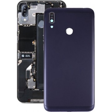 Batterij achterkant met cameralens voor Asus Zenfone Max M2 ZB633KL ZB632KL (donkerblauw)