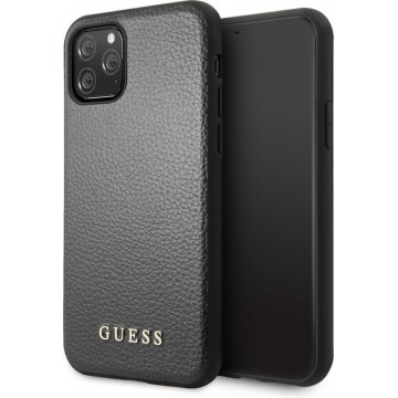 Guess - backcover hoes - iPhone 11 Pro Max - Zwart + Lunso beschermfolie