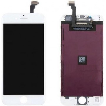 LCD inclusief Touchglas , Backlight en Frame voor iPhone 6 4,7" -  Wit