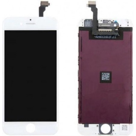 LCD inclusief Touchglas , Backlight en Frame voor iPhone 6 4,7" -  Wit