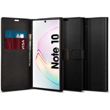 Spigen Wallet S Samsung Galaxy Note 10 Hoesje - Zwart