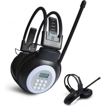 Let op type!! HRD-308S Portable FM Campus Radio Receiver Headset(Zwart)