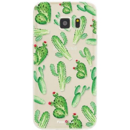 FOONCASE Samsung Galaxy S7 hoesje TPU Soft Case - Back Cover - Cactus