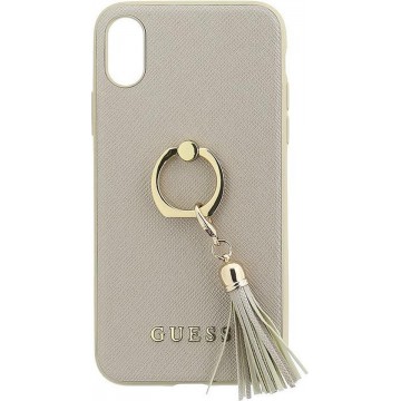 Guess Ring Hard Back Cover voor Apple iPhone X / XS (5.8") - Goud