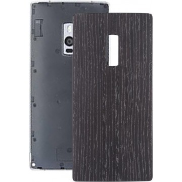 Wood Texture Battery Back Cover voor OnePlus 2 (Zwart)