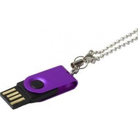 Let op type!! Mini draaibare USB schicht schijf (16GB)  paars