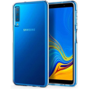 Hoesje Samsung Galaxy A7 (2018) - Spigen Liquid Crystal Case - Doorzichtig/Transparant