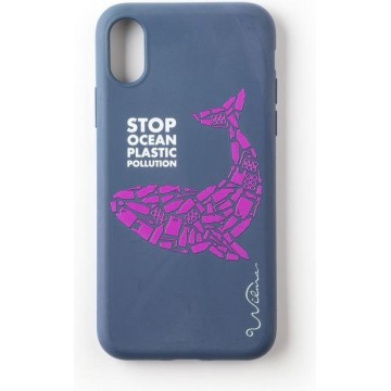 Wilma Stop Plastic Whale for iPhone X/Xs dark blue