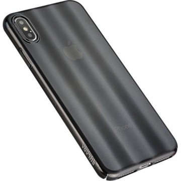Let op type!! SULADA Shockproof Nano Color Electroplating Auroral Treatment + PC Case for iPhone XS Max (Black)