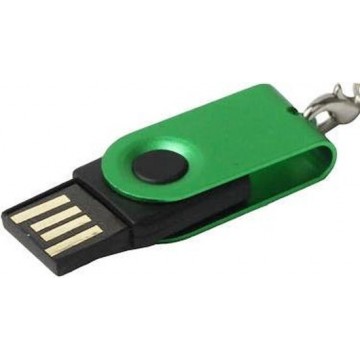Let op type!! Mini draaibare USB schicht schijf (16GB)  Green