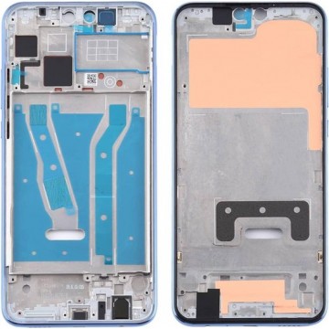 Front Behuizing LCD Frame Bezel Plate met Side Keys voor Huawei Y9 (2019) (Zilver)