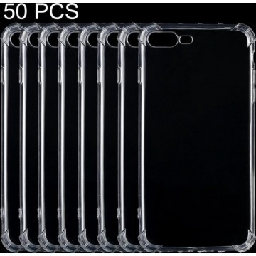 Let op type!! 50 PCS for iPhone 8 Plus & 7 Plus   Shock-resistant Cushion TPU Protective Case