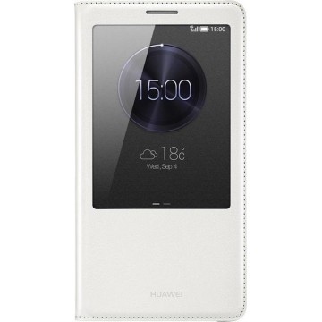 Huawei Origineel S-View Book Cover - Huawei Ascend Mate 7 - Wit