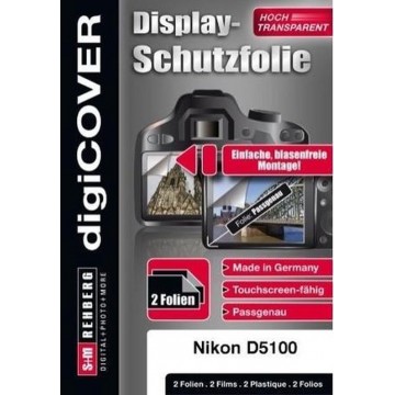 DigiCover B2880 schermbeschermer Nikon D5100 2 stuk(s)