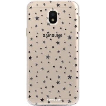 FOONCASE Samsung Galaxy J3 2017 hoesje TPU Soft Case - Back Cover - Stars