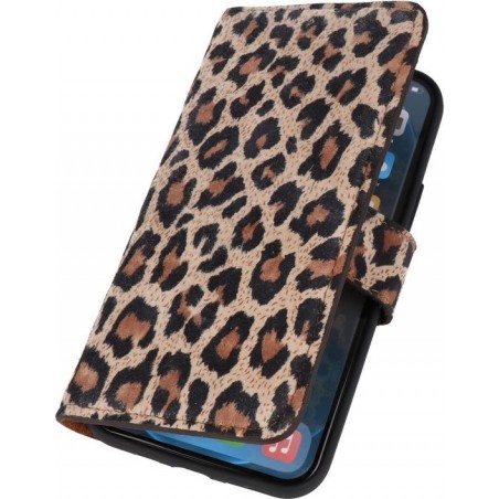 Galata Lederen iPhone 12 Pro Max Hoesje - BookCase - Luipaard