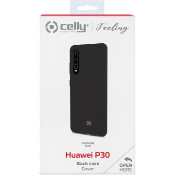 Celly - Huawei P30 - Feeling Black - Hoesje Huawei Galaxy P30 - Huawei Case Black