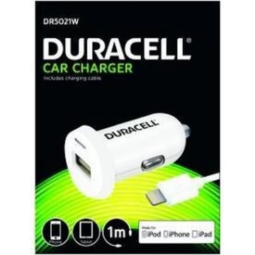 Duracell DR6001W Auto Wit oplader voor mobiele apparatuur