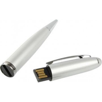 Let op type!! 2 in 1 Pen stijl USB schicht schijf  zilver (4GB)