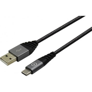 Muvit TGUSC0002 USB-kabel 1,2 m USB A USB C Grijs