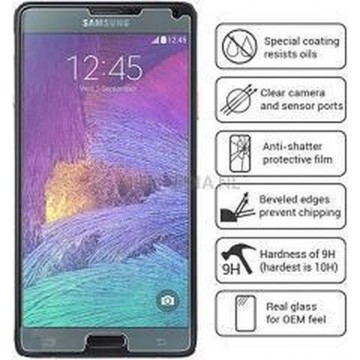 Glazen Screen protector Tempered Glass 2.5D 9H (0.3mm) voor Samsung Galaxy Note 4