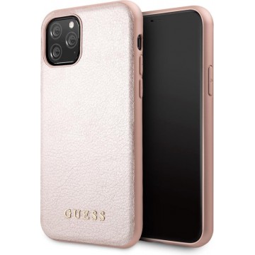 Guess - backcover hoes - iPhone 11 Pro Max - Rose Goud + Lunso beschermfolie