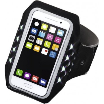 Hama Sport-armband Running Voor Smartphones Maat XL Met Led Zwart