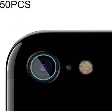 Let op type!! 50 PCS zachte Fiber terug camera lens film gehard glas film voor iPhone 6 plus